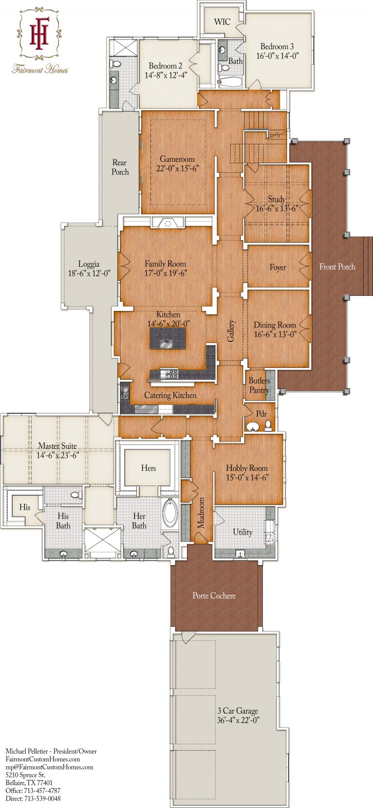 Plan Oyster Creek Fairmont Custom Homes